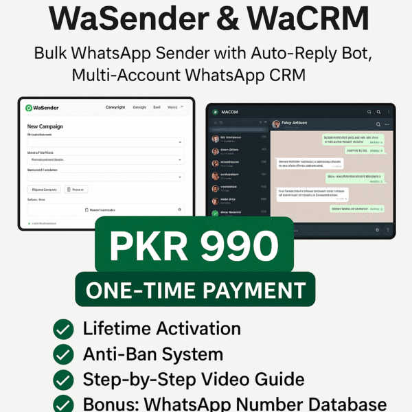 wa sender and wa crm software price 990